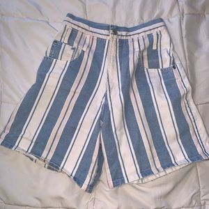 MEGA high rise denim shorts